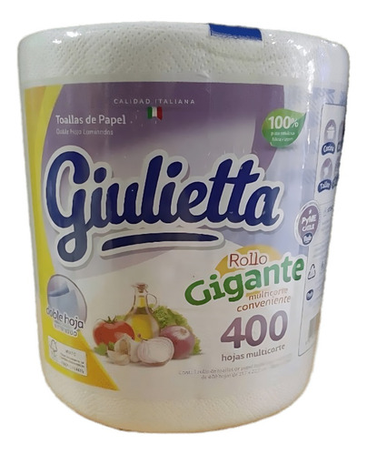 Toalla De Papel Giulietta - Rollo Gigante - 400 Hojas