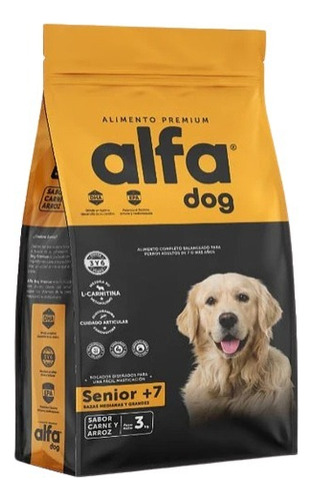 Alimento Para Perro Alfa Dog Senior Premium 3kg Mascotas