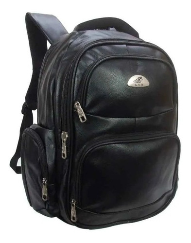 Mochila Reforçada Couro Sintético Impermeável Notebook 3214