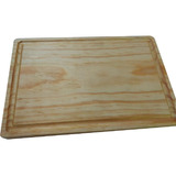 Plato Tabla Madera Carnes Asado 19 X 20cm C/ Logo