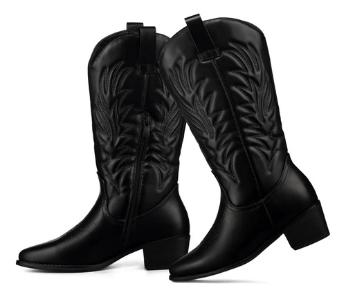 Weide Botas Mujer Moda Vaquero Cómodo Elegante Largs Botines
