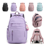 Mochila Abeleza Escolar A31 Color Violeta Diseño Lisa 30l