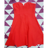 Vestido Strapless Rojo - H&m Divided ¡ Original !