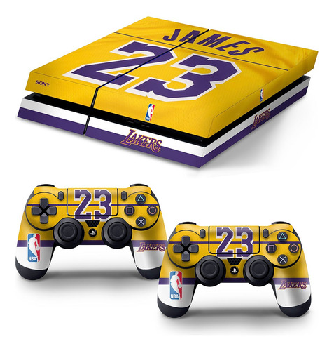 Skin Playstation 4 Fat Ps4 Fat Adesivo Lebron James Lakers