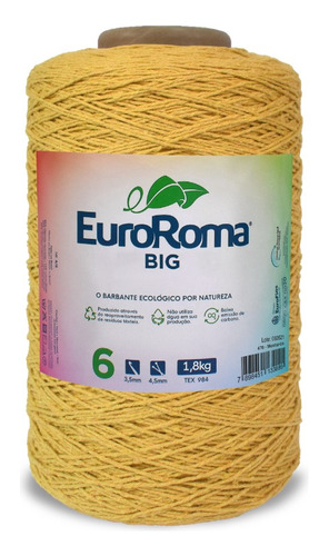 Barbante Euroroma 1.8kg 1871m Fio 6 - Escolha A Cor