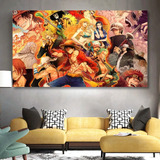 Canvas Anime One Piece Panoramico Grueso 140x90 Premium