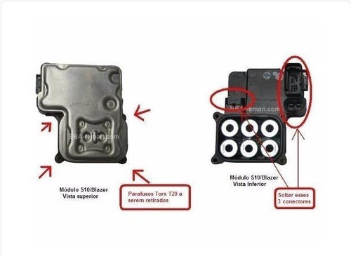 Reparo Conserto Modulo Abs S10 Blazer 2000 A 2011 Eletrônico