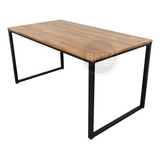 Mesa Comedor Industrial Hierro Y Madera Vintage 140x80