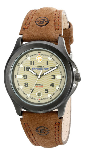 Reloj Timex Exped Mtl Field T40051 De Piel Marrón Para Hombr