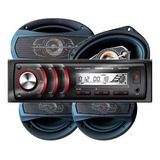 Combo Audio Car Estéreo Bluetooth + Parlantes 6x9 + 6 PuLG