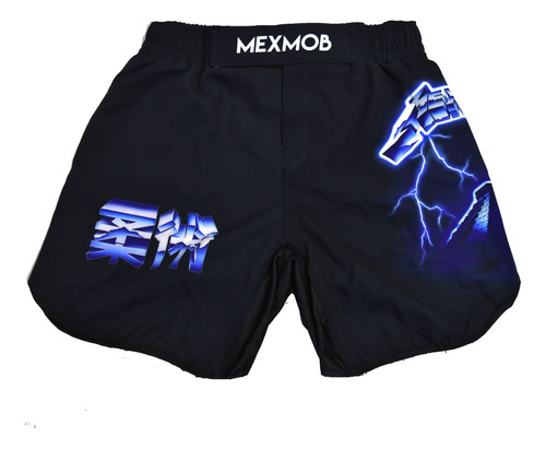 Short Xflex Mexmob Relampago Mma Bjj Jiu Jitsu Nogi