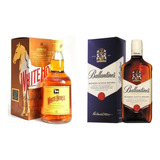 Whisky White Horse Cavalo Branco 1 Litro + Ballantine's 1lit