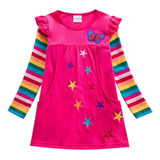 K Dress Otoño Niños Niña Ropa Manga Larga S [u]