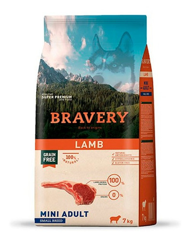 Bravery Cordero Adulto Raza Pequeña 7 Kg