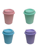 10 Vaso Mini Reutilizable 300ml - Colores Pasteles 