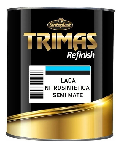 Laca Nitro Negro Satinado - 1 Litro Muebles Pintura 