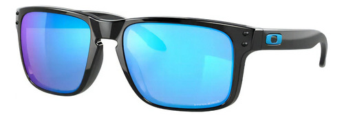 Anteojos De Sol Oakley Holbrook Standard Con Marco De O Matter Color Polished Black, Lente Sapphire De Plutonite Prizm, Varilla Polished Black De O Matter - Oo9102