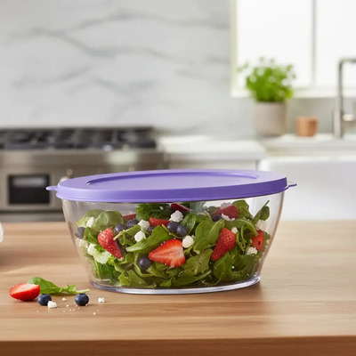 Tupperware Contenedor De Alimentos Hermético 2.4 L Tazon Traslúcido