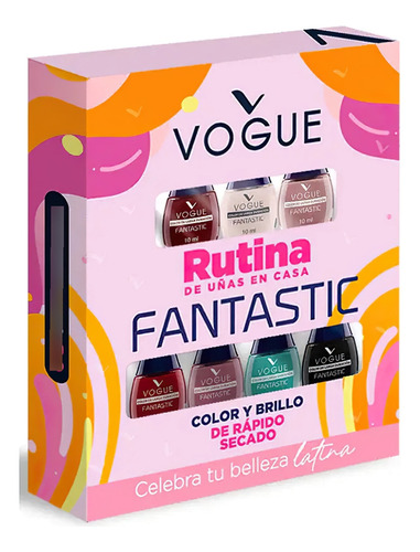Vogue  Kit De Esmaltes Rutina De Uñas En Casa Fantastic 2024