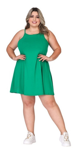 Vestidos Para Gordinhas Plus Size Feminino Soltinho Malha 