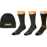 Dewalt - 3 Juegos De Calcetines Mezcla Algodón + Gorro 