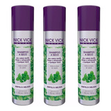 Kit 3 Shampoo A Seco Hortelã E Melissa Nick Vick Nutri 150ml