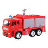  Camion Bomberos Tira Agua Con Luz Y Sonido Esc 1:16 Delmy 