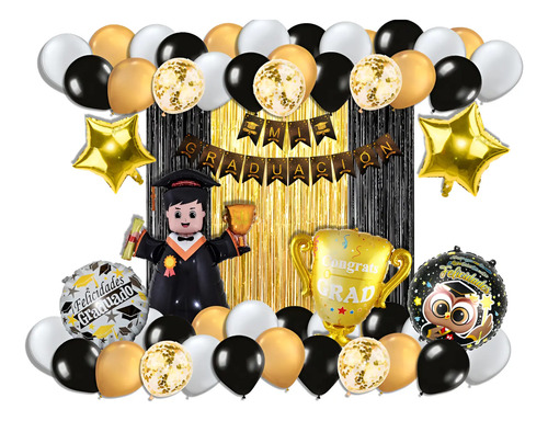 Globos Decoración Para Fiesta De Graduación