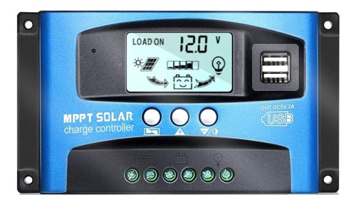 Controlador Carga Painel Solar Mppt 100a 12v 24v Automático