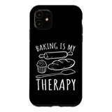 iPhone 11 Pro Pan Hornear - Funny Baking Is My Therapy Pan M
