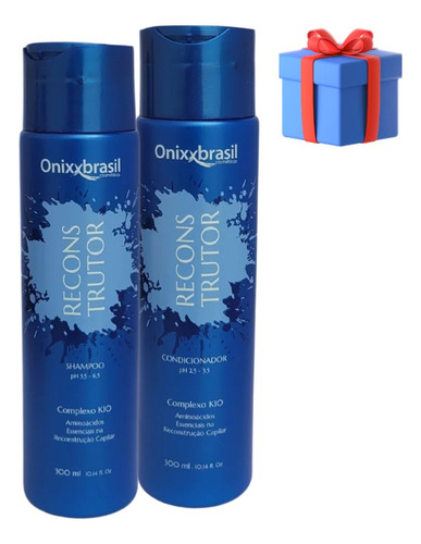 Shampoo E Condicionador Reconstrutor - 300ml Onixx Brasil 