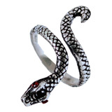 Anillo Mujer Plata Joyería Nice Serpiente Víbora Ajustable