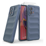 Funda Case Rudo Uso Silicona For Moto G84 + 2 Templado Micas