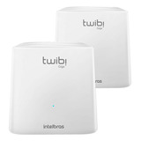 Kit 2 Roteadores Twibi Giga+ Sistema Wi-fi Mesh Intelbras