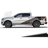 Calco Ford Ranger 2014 - 2018 Monst Army Juego Con Portón