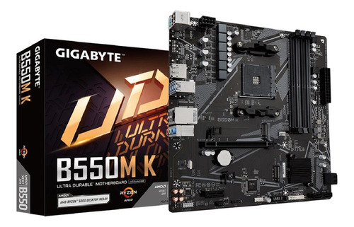 Placa Mãe Gigabyte B550m K Chipset B550 Amd Am4 Matx Ddr4