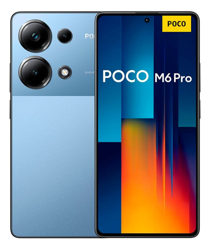 Celular Xiaomi Poco M6 Pro Dual Sim 256 Gb Azul 8 Gb Ram