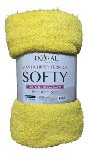 Manta Softy Hipertermica Chiporro 127 X 152cms Doral Colores