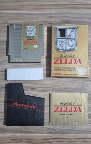 The Legend Of Zelda Nes Totalmente Original Caixa E Manual