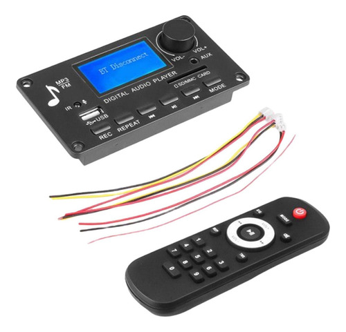 Módulo Áudio Usb Tf Usb Fm Rádio Carro 12v 5.0 Wma .