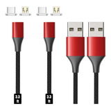 Gen10 Micro Usb Y Usb C Nylon Trenzado Cable De Carga C...