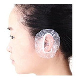 100 Unids Clear Desechable Ear Caps Ear Protector Cubre Prot