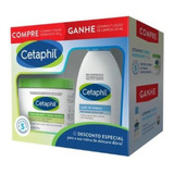 Kit Creme Cetaphil Hidratante 453g Mais Loção Limpeza 120ml