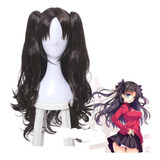 Fate Stay Night Tohsaka Rin Halloween Cosplay Peluca Pelo A