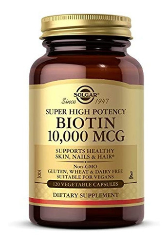 Solgar Biotina 10000 Mcg Cápsulas Vegetable