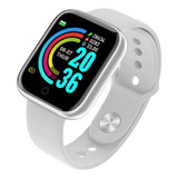 Relógio Smartwatch D20 Pro Branco Digital Bluetooth