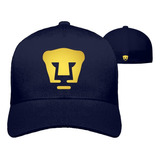 Gorra Pumas Universidad Azul Marino Cerrada Flex Futbol