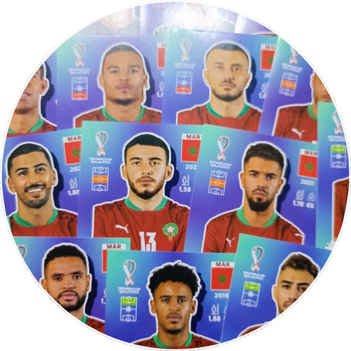 Marruecos - Lamina Original Álbum Mundial Qatar 2022