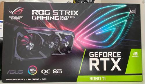 Placa De Vídeo 3060ti Asus Rog Strix 8gb C/ Garantia - Nova!