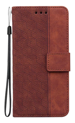 Funda Tipo Cartera Textil Geométrica Para Realme Q3s Q3t